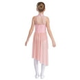thumbnail image 2 of Manyakai Robe de Danse Ballet Sans Manches pour Filles Ourlet Irrégulier Floral Scintillant Rose 10, 2 of 7