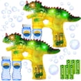 thumbnail image 1 of Juego de 2 pistolas de burbujas con forma de dinosaurio de Haktoys con pilas y recambios Haktoys Haktoys, 1 of 6