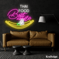 thumbnail image 4 of Craftnamesign Thai Food Neon Sign, Boat Noodle Sign, Thai Restaurant Decor, 4 of 4