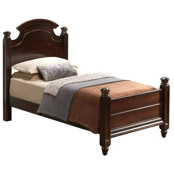 Glory Furniture Summit Twin Bed in Cappuccino Color