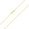 thumbnail image 5 of Nuragold 10k Real Yellow Gold Cable 2mm Rolo Round LInk Chain Necklace (16"-26") Dainty Italian Jewelry for Men & Women, 5 of 7