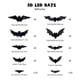 thumbnail image 2 of Three-dimensional Halloween LED Night Light Bats Holiday Party Window Display Garage Decoration PVC Flash Wall Stickers 12/24/48/60pcs, 2 of 4