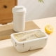 thumbnail image 4 of Lonchera bento Wave Safe, recipiente de plástico para almuerzo con espacio para guardar utensilios y vasos para mojar, hermética y apta para lavavajillas para una limpieza fácil, ideal para, 4 of 6