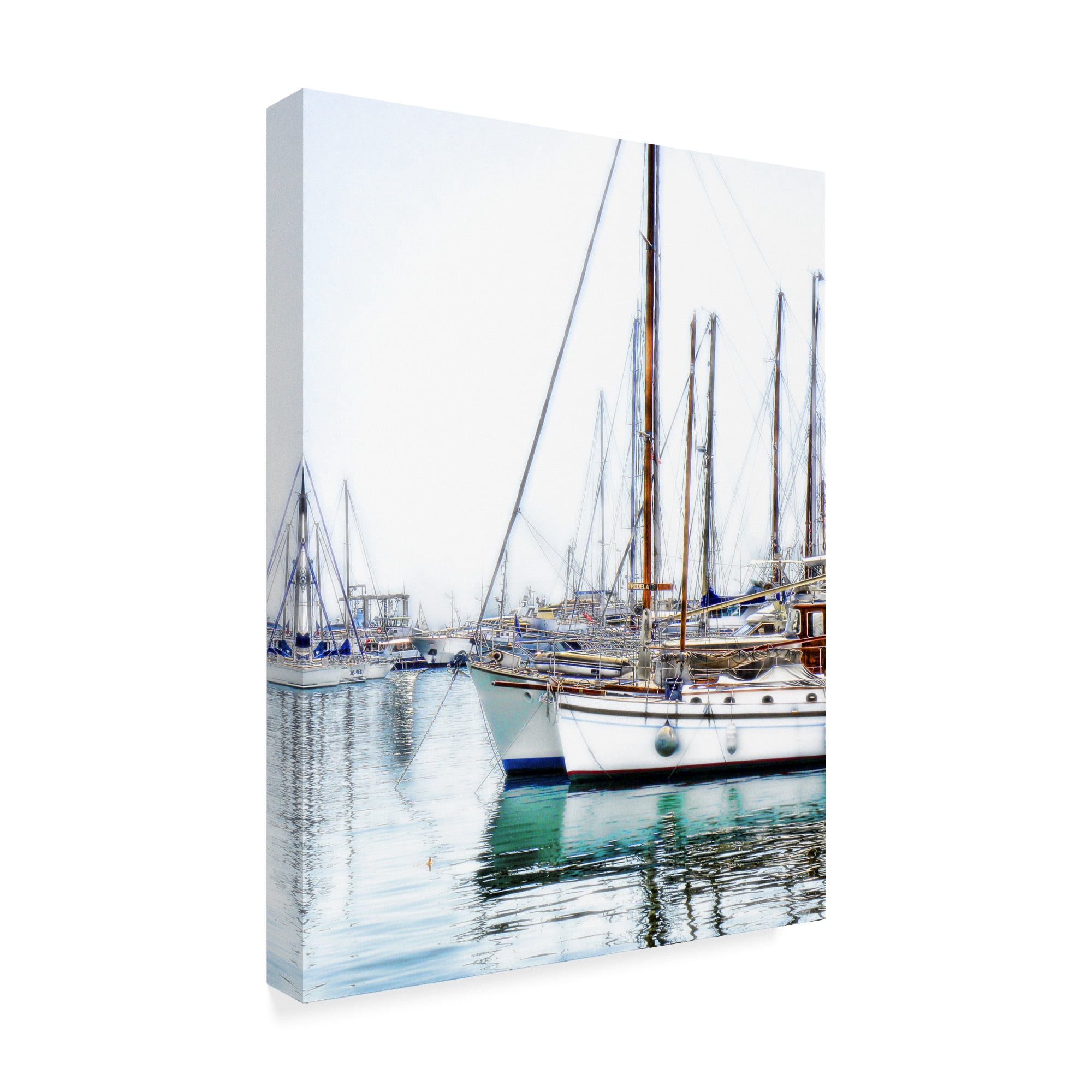 Trademark Fine Art 'Trip Boats' Canvas Art by Liz Zernich