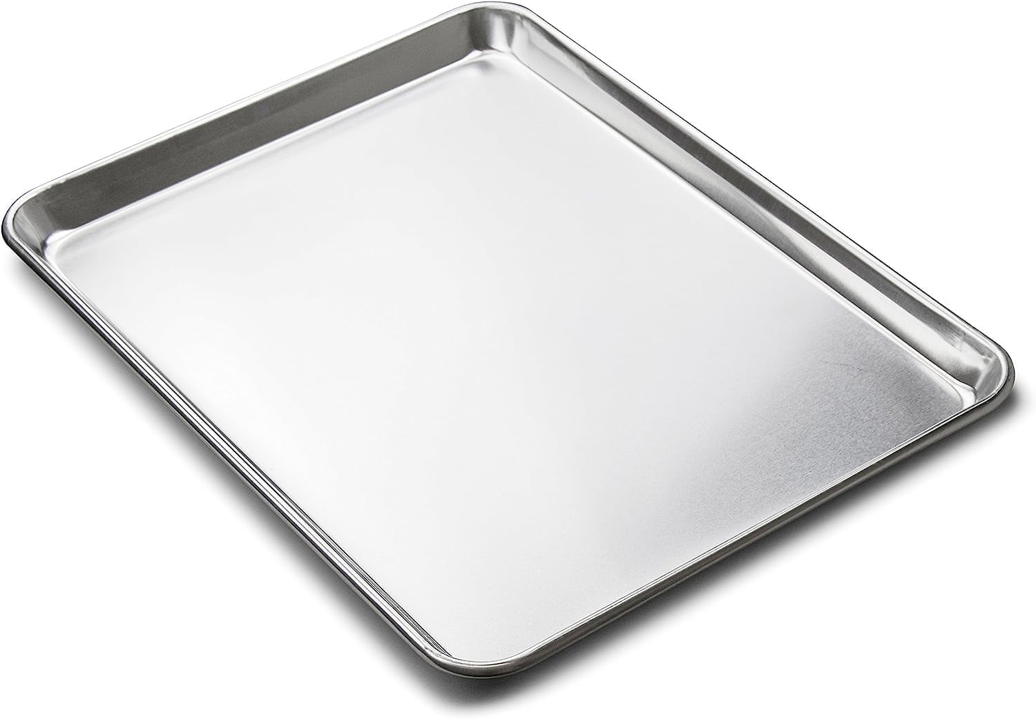 TrueCraftware- Set of 2 Aluminum Half Size Sheet Pan 18" x 13" Baking Sheets -Oven Safe Baking Pan Baking Tray Cookie Sheet Baking Sheet Perfect for Baking Roasting