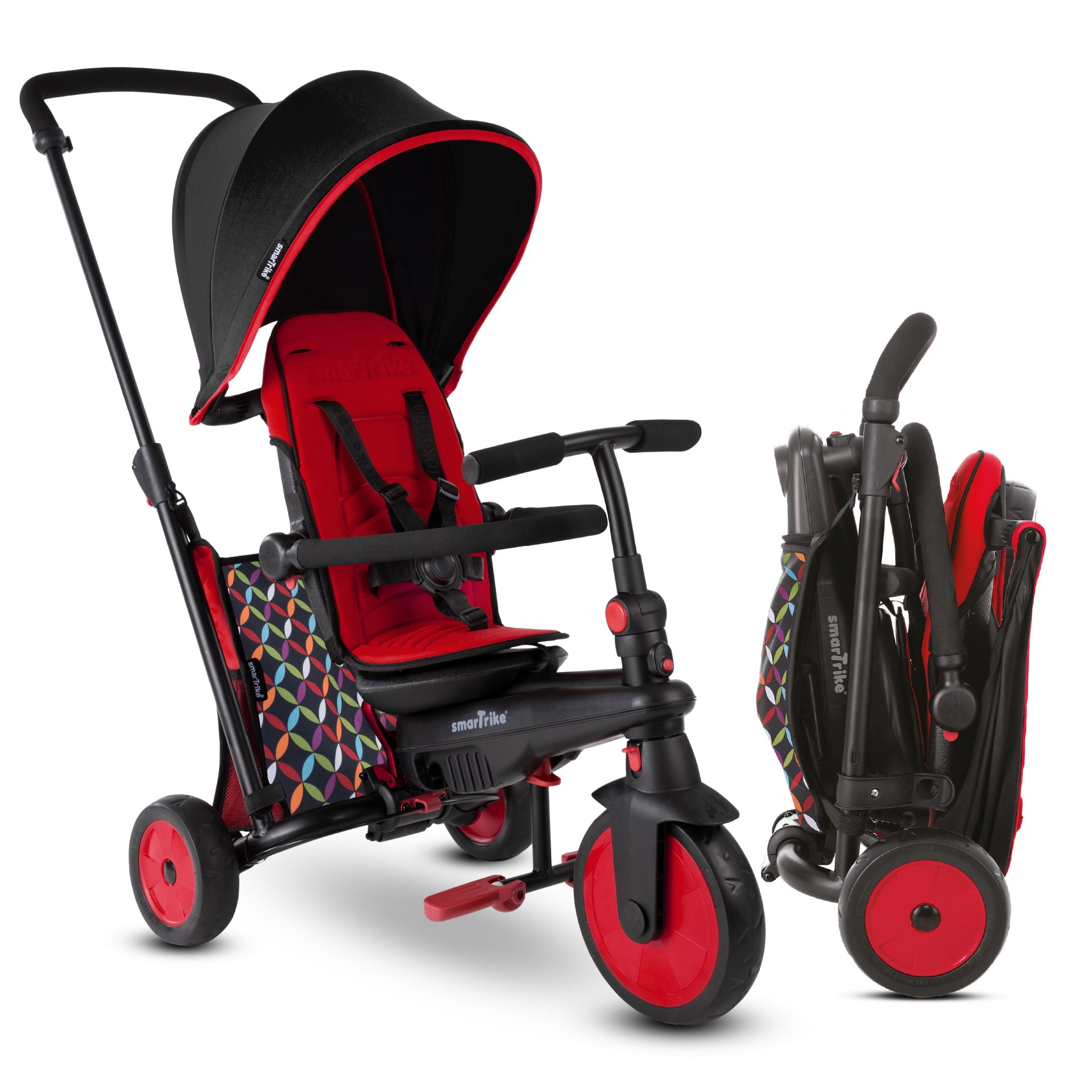 smarTrike STR3P, 6in1 Folding Stroller Tricycle, 10M+, Red