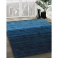 thumbnail image 3 of Ahgly Company Machine Washable Indoor Round Contemporary Deep-Sea Blue Area Rugs, 4' Round, 3 of 7
