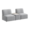 thumbnail image 1 of Assemble Modular 2 Seater Sectional with Charging Station in Fog Fabric, 1 of 8