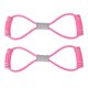 thumbnail image 1 of 2pcs 8-shaped Pull Rope Chest Expander Elasticity Belt Stretching Strap Yoga Fitness Equipmentpink, 1 of 5