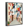 thumbnail image 2 of Laundry Clothesline Between Apartments Black Framed Giclee Art, 24 x 30, Made In USA, 2 of 5