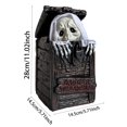 thumbnail image 3 of Halloween Decorations Desktop Ornament Pumpkin Witch Skeleton Design Figurine For Party Home, 3 of 5