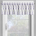thumbnail image 4 of Ambesonne Violet Valance & Curtain, Isolated Lavenders Layout, 55"x36", White Mauve Khaki, 4 of 7