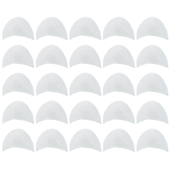 ONAPARTER 50 Pcs Men's and Women's Suit Shoulder Pads Coats Shirts Dress Football Thick Enhancer Mat Jacket for Man （White）