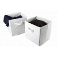 thumbnail image 4 of Foldable Storage Cubes Solid Color Fabric Baskets for Organizing Pantry Closet Shelf Dual Handle Collapsible Closet Organizers and Storages Bin Purple 11 In, 4 of 5