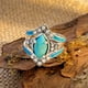 thumbnail image 1 of Joyería creatividad retro Turquesa diamante juego de tres piezas anillo femenino joyería de pareja regalo de San Valentín, 1 of 5