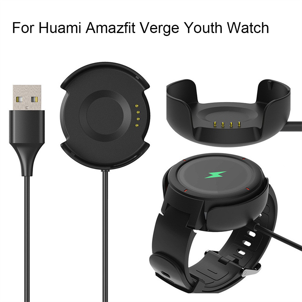 for Xiaomi Huami Amazfit Verge Youth Watch A1808 USB Charger Charging Cable Dock Wristbands for Variety Pack Wristbands Sweat Wristbands for Men