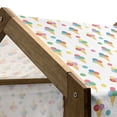 thumbnail image 4 of Ice Cream Pet House, Yummy Refreshments of Summertime Triple Scoops on Waffle Cones with Grungy Look, Outdoor & Indoor Portable Dog Kennel with Pillow and Cover, 5 Sizes, Multicolor, by Ambesonne, 4 of 4