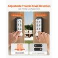 thumbnail image 4 of VEVOR Mechanical Keyless Entry Door Lock 14 Key Mechanical Door Locks Single-Side, 4 of 9