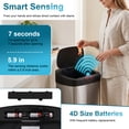 thumbnail image 6 of BestOffice 22 Gallon Stainless Steel Touchless Kitchen Trash Can with Motion Sensor for Indoor Use(Silver), 6 of 7