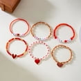 thumbnail image 3 of NICKSUN Love Bracelets for Women Heishi Surfer Red Clay Bead Bracelet Set Love Heart Boho Cute Red Stackable Stretch Jewelry Mother's Day Valentines Birthday Mom Mama Gifts, 3 of 11