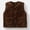 Brown, variant on AWZXDE Boys And Girls Warm Winter Vest Baby Solid Color Inner Wear Autumn Winter Versatile For Children Cozy Cardigan Top Blue,6-12 Months