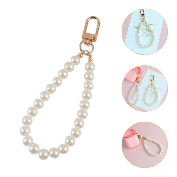 GARVALON 5Pcs White Bag Charms Pendant for Handbag and Backpack