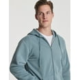 thumbnail image 4 of Real Essentials 3 Pack: Mens Fleece Long Sleeve Full Zip Hoodie - Athletic Sweatshirt Jacket (Available in Big & Tall), 4 of 6