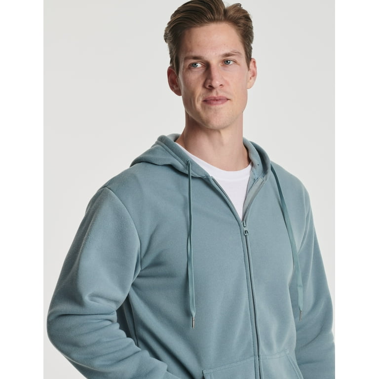 4-Pack Men's Lightweight Fleece Zip Hoodies - Full Zip Sweatshirts With Pockets (S-3XL)