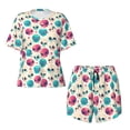 thumbnail image 4 of Picia heart Skull cute Pajamas Sets for Women Soft Short-Sleeved Pjs with Lounge Shorts Two Piece Sleepwear-, 4 of 9
