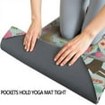 thumbnail image 3 of Cute Pitbull Terriers Dog and Flower Hot Yoga Mat Towel Non Slip for Hot Yoga - Quick-Drying Yoga Mat Cover with 4 Corner Pockets with Travel Bag - Hot Yoga Towel Non Slip 70"x26", 3 of 6