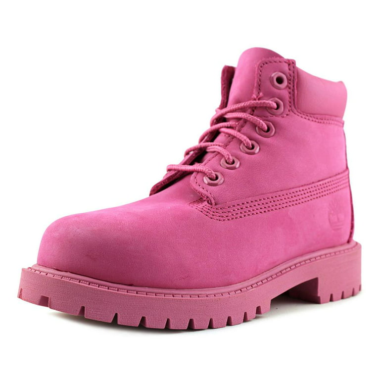 Timberland Little Kids Rose Pink Leather 6 Inch Boots HS3684 (12.5) - Walmart.com