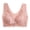 Pink, variant on Naierhg Lady Bra Push Up Front Closure Lace Wide Shoulder Strap Support Breast Seamless Sweat Absorption Plus Size Women Sports Bra Inner Wear Clothes