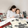thumbnail image 4 of Feelyou Vintage Xmas Plaid Twin Bedding Sets 7-Piece, Winter Snowflake Bedding Comforter Set, Christmas Patchwork Reversible Sheet Sets, Breathable Home Decor, 4 of 7