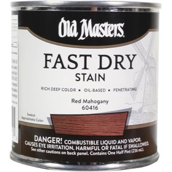 Old Masters 60416 0.5 Pint Red Mahogany Fast Dry Stain