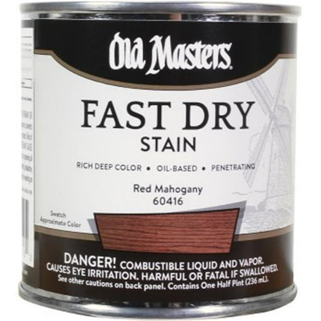Old Masters 60416 0.5 Pint Red Mahogany Fast Dry Stain