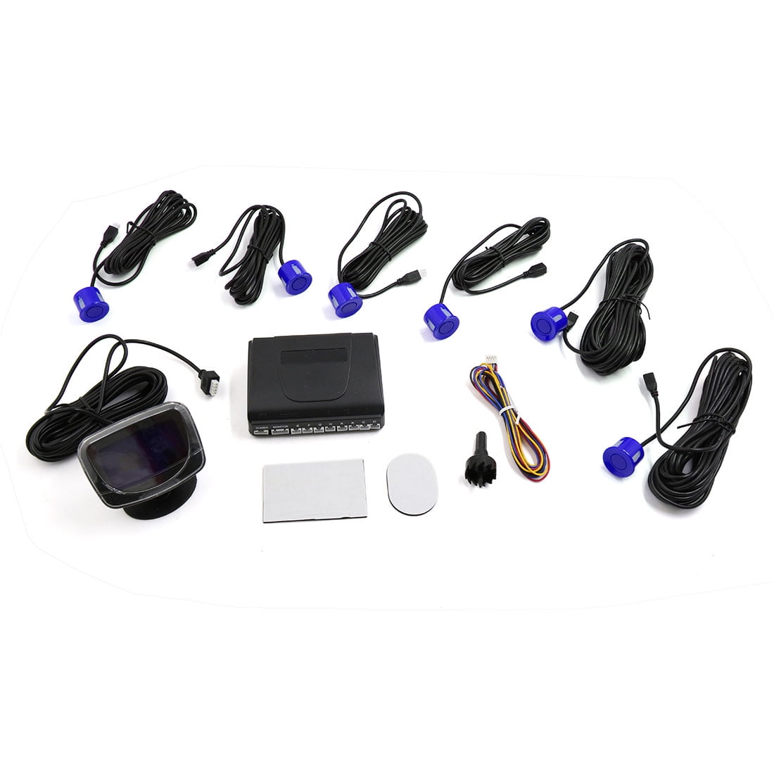 6 Parking Sensors LED Display Car Backup Reverse Human ...