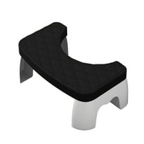MERILER Toilet Stool for Squatting: Ergonomic 6.69 Design, Non-Slip, Stackable, and Multifunctional Step Stool for Complete Bathroom Solutions