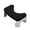 Black, variant on Black Plastic Toilet Stool Black Squatting Poop Stool Bathroom Potty Step Stool Foldable Stackable 16.53X9.84X6.69 Inches