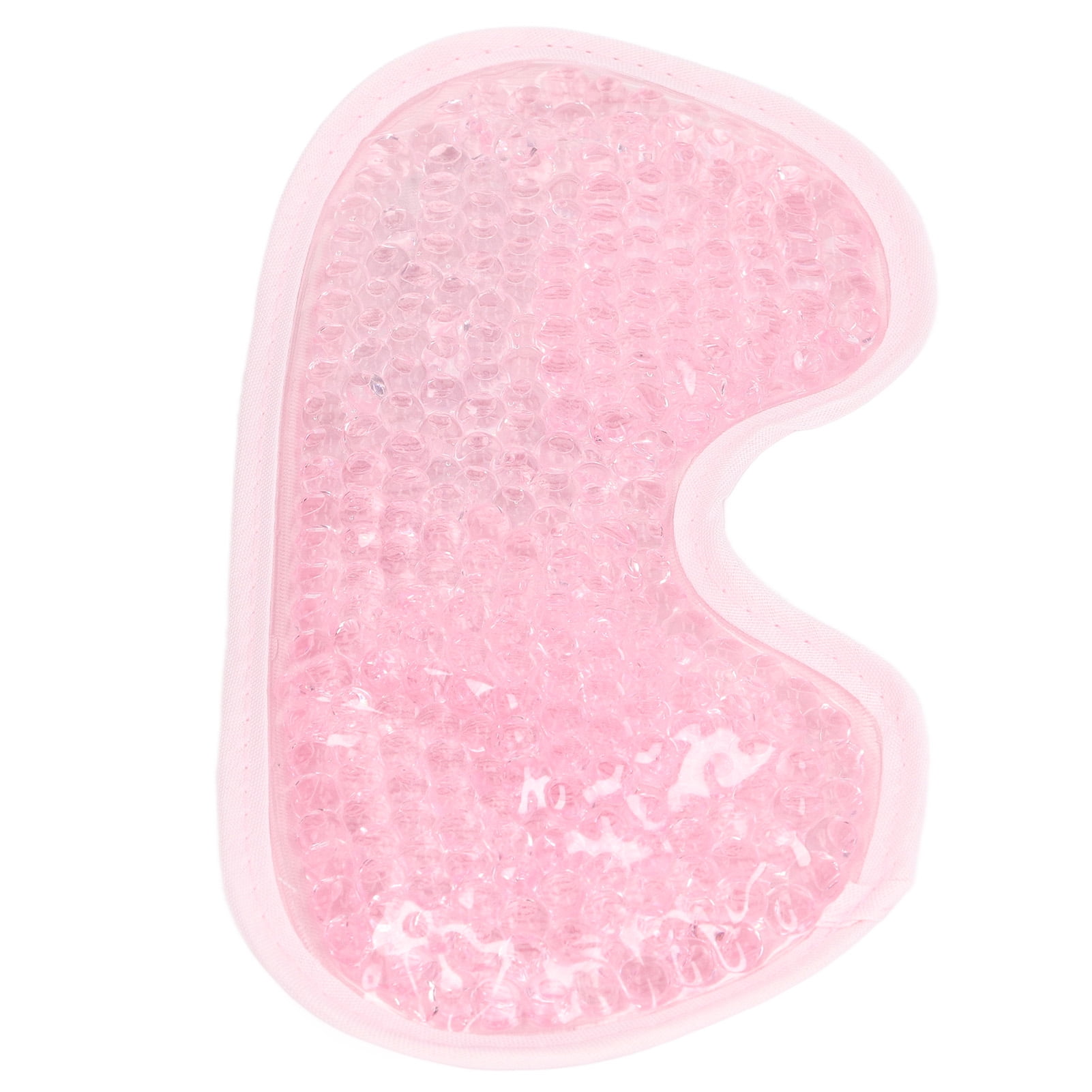 Reusable Cooling Eye Mask Plush Back Hot Cold Compress Gel Ice Packs for Stress Relief Sleep Aid 7.7 inches / 19.5 cm Comfort Fit Pink
