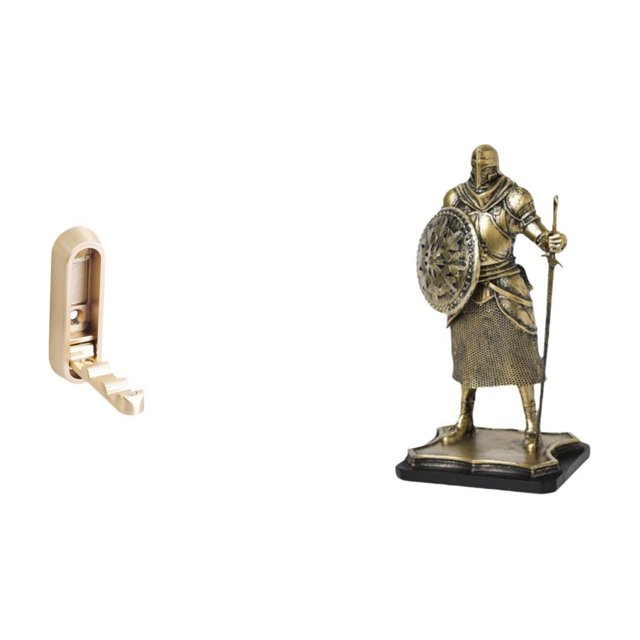 Gancho de pared plegable,Percheros plegables de pared,Gancho de pared para auriculares,perchero,Figura de escritorio,Estatua de caballero,artesanía artística,coleccionable,escritorio,oficina