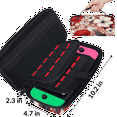thumbnail image 3 of Herdesigns 4th of July Carry Case Compatible with Nintendo Switch 2017 & Oled 2021, with 20 Game Card Slots, Flower Patriotic Portable Travel Carrying Case Pouch for Accessories & Games, 3 of 8