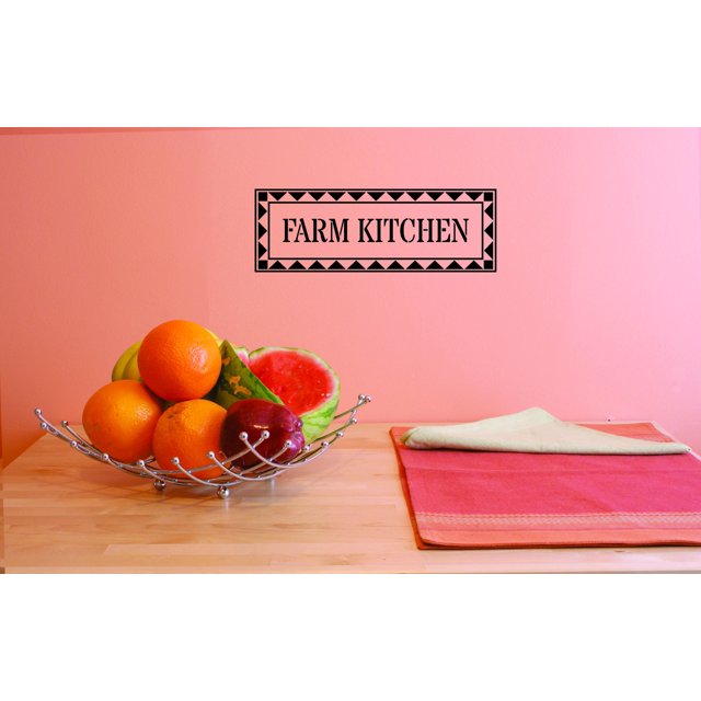 Farm Sign Picture Art Design Vinyl Wall Decal 8x20 Inches