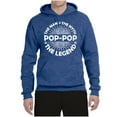 thumbnail image 2 of Wild Bobby, Pop-Pop Man Myth Legend Funny Dad Uncle Papa Granpa Dad Gift, Father's Day, Unisex Graphic Hoodie Sweatshirt, Vintage Heather Blue, Medium, 2 of 4