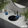 thumbnail image 7 of Karran Usa Ccu100 Cinox 15-3/4" Circular Stainless Steel Undermount Bathroom Sink -, 7 of 7