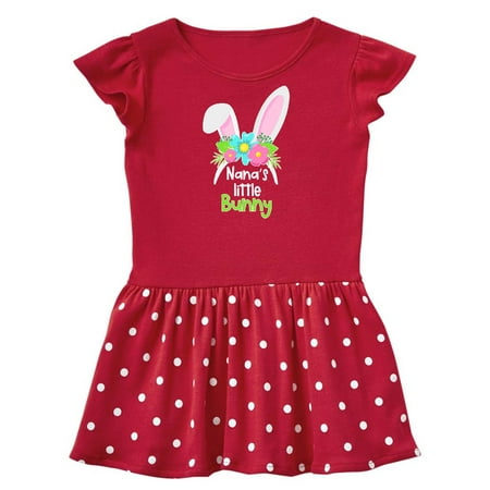 

Inktastic Nana s Little Bunny Cute Easter Bunny Ears Gift Baby Girl Dress