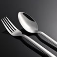 thumbnail image 2 of Yilush Silverware Set, 30 Piece Flatware Cutlery Set for 6, 18/10 Stainless Steel Silverware Mirror Polished Dishwasher Safe for Home, Restaurant, Wedding, Party(Silver, 30 pieces for 6), 2 of 7