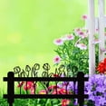thumbnail image 1 of Metal Garden Fence Border, Rust Proof Weather Resistant Iron Panel, Flexible Assemble Ground Plug Design, Decorative Edging Partition for Flower Bed Lawn Path Courtyard Backyard Outdoor Garden Decor, 1 of 6