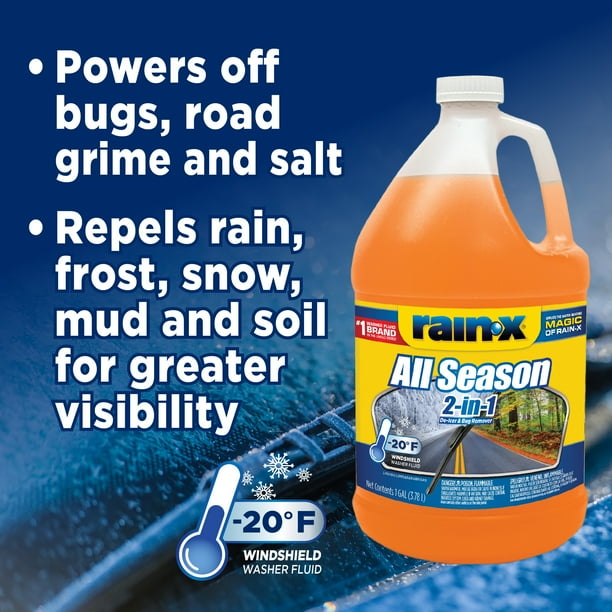 Rain-X Automotive All-Season Windshield Washer Fluid for Car Auto