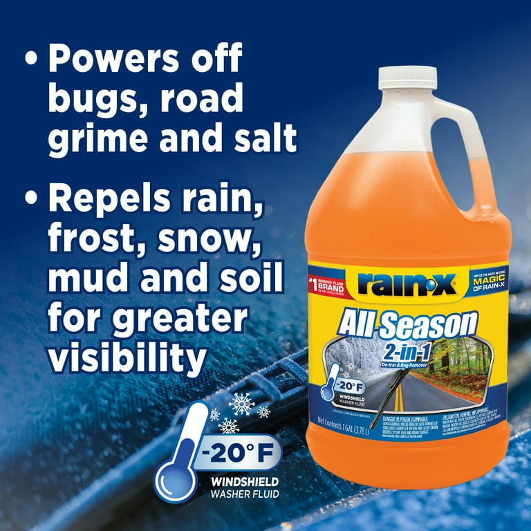 Rain-X Automotive All-Season Windshield Washer Fluid for Car Auto
