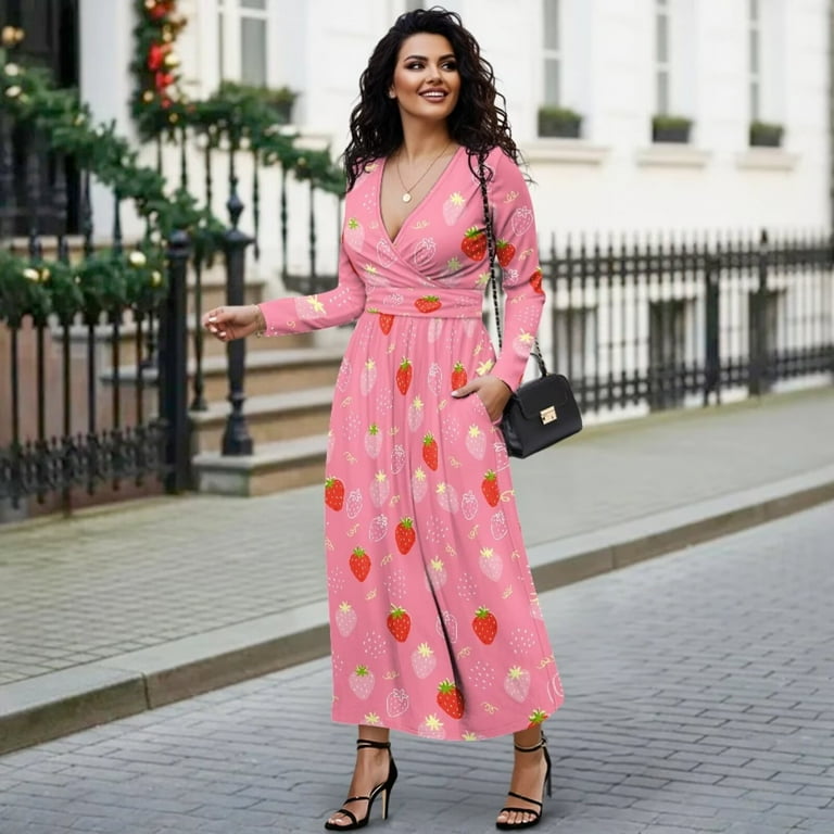 slim fit dress slacks Umgee Brown and Pink Petal Print Midi Dress 2XL main image 1